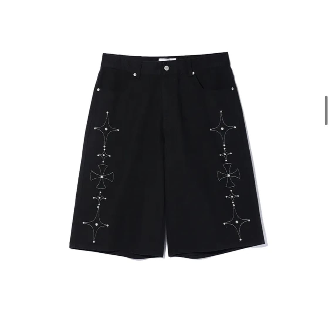 [새상품] 크리틱 GOTHIC TWILL  버뮤다 팬츠 블랙 XL 상품이미지1