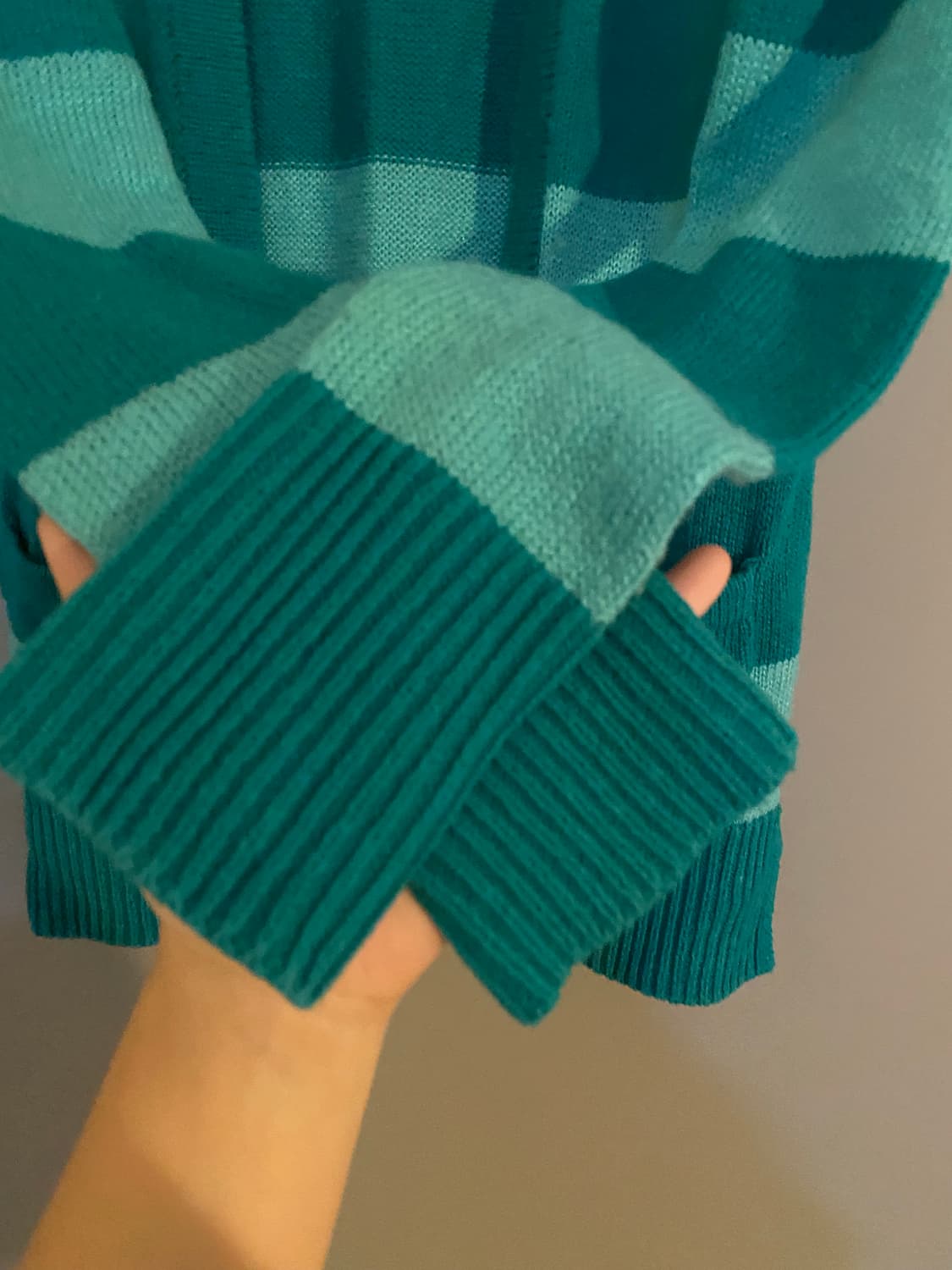 GAP 청록색 스트라이프 가디건 빈티지 모리걸 상품이미지3