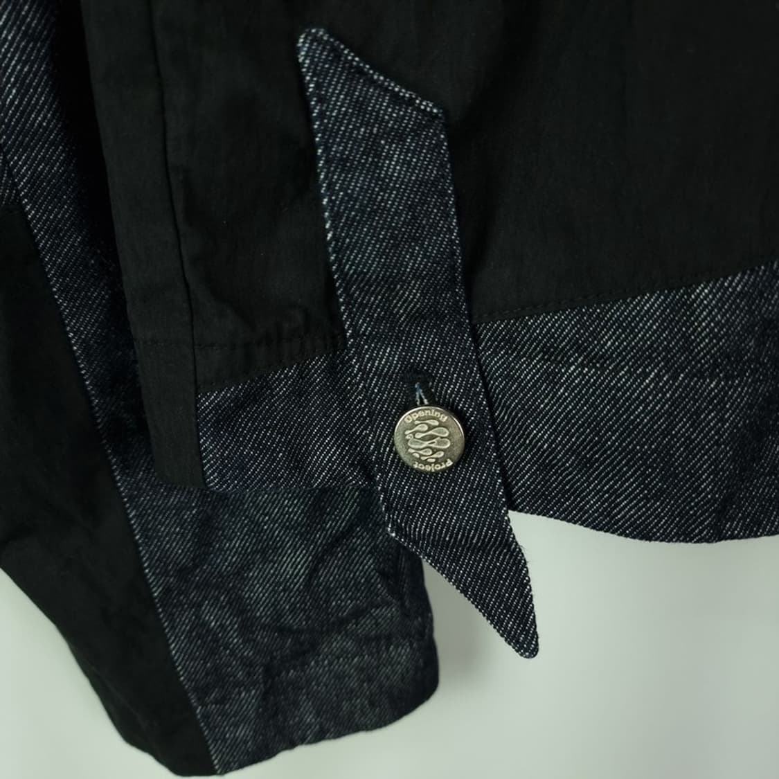 오프닝프로젝트 데님 도킹 셔츠 자켓 블랙 M18923 상품이미지7