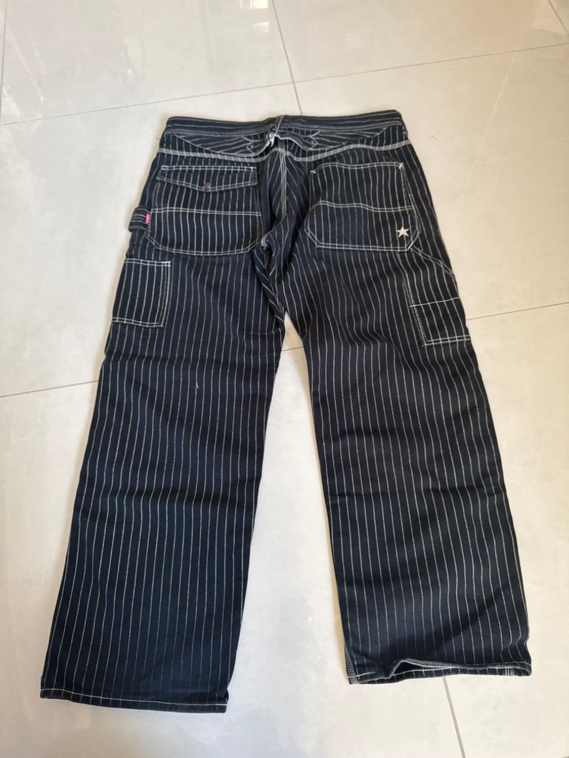 STRIPE WORK PANTS 스트라이프 작업 바지 상품이미지5