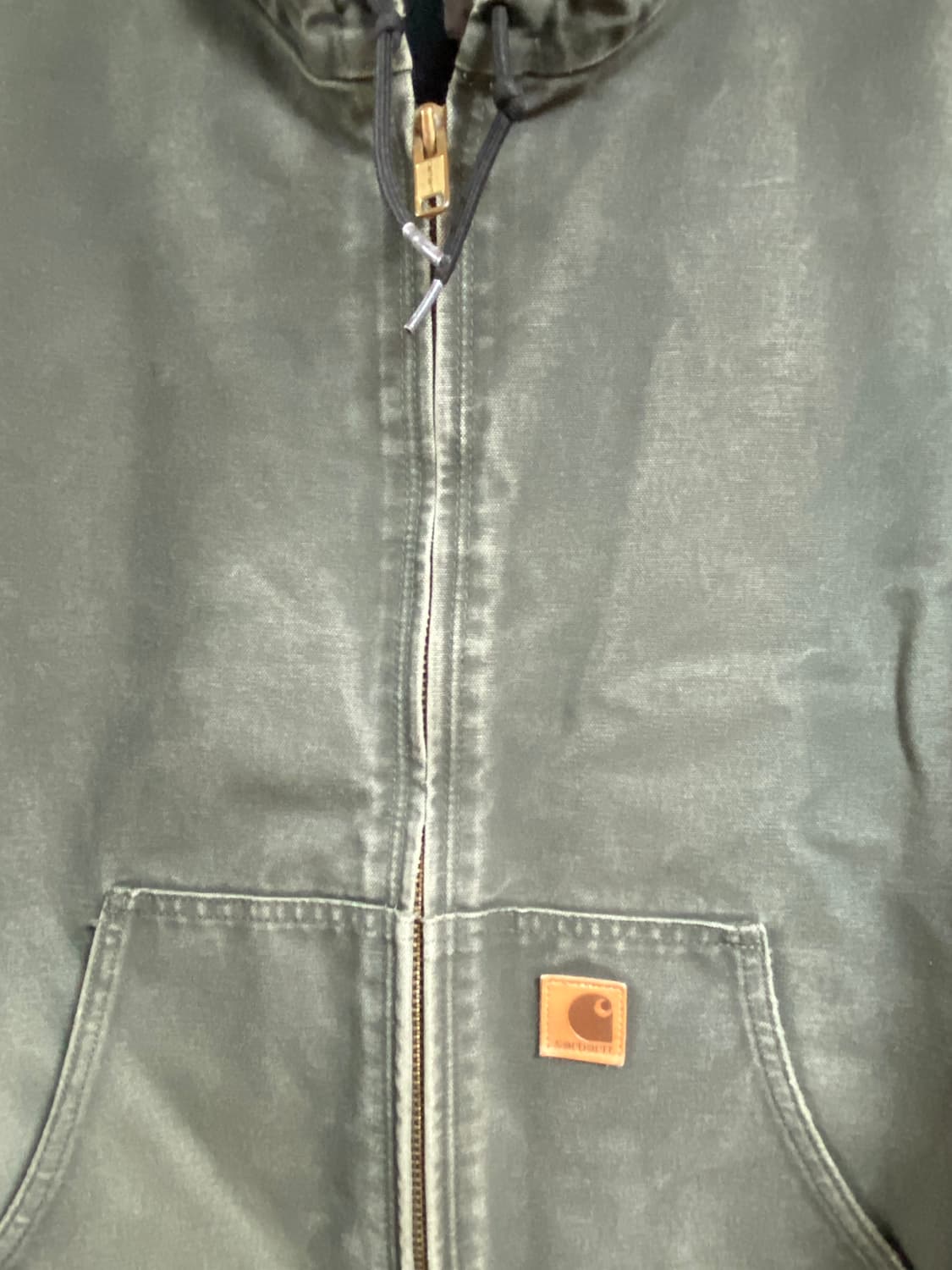 빈티지 칼하트 J130 MOS 2XL-R 액티브 자켓 워크자켓 모스그린 상품이미지3