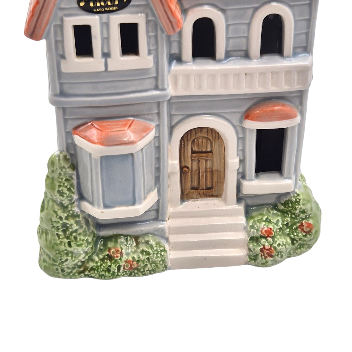 70s 가토 핸드메이드 포셀린 하우스 오르골 램프 상품이미지4