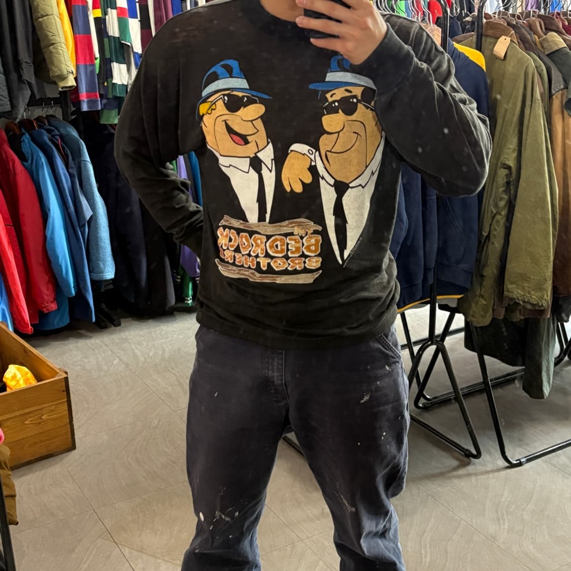 94년 생산 빈티지 베드락 브라더스 롱슬리브  상품이미지2