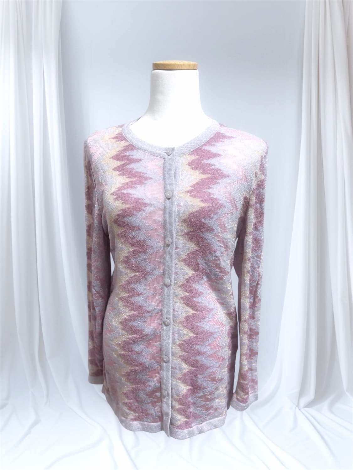 빈티지 y2k 파스텔 펄 니트 가디건 상품이미지1