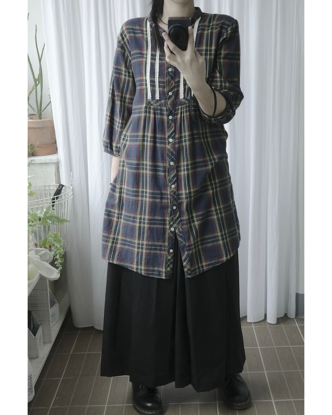 Christmas checkered green dress 상품이미지6