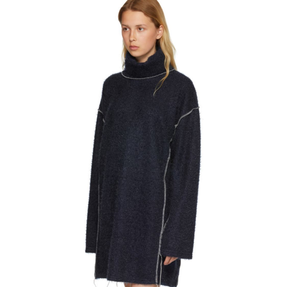 [mm6] 18AW 글리터 터틀넥 니트 드레스  상품이미지4