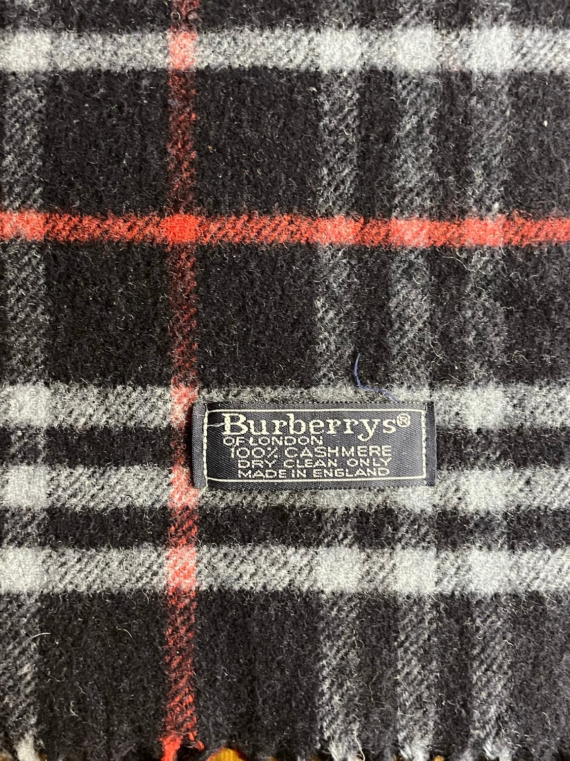 버버리 체크 머플러 네이비 #csz1977 상품이미지4