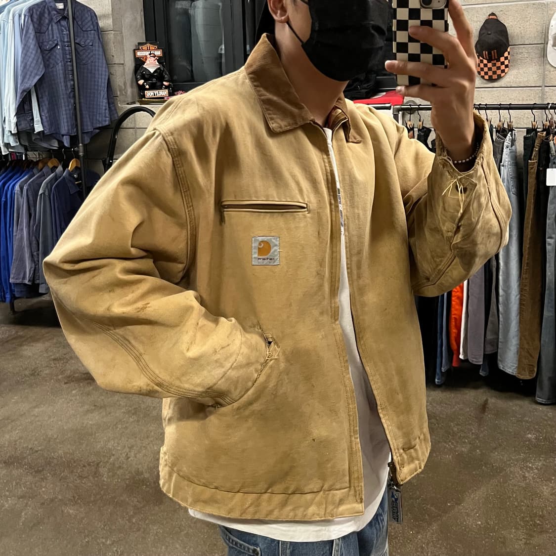 90s Carhartt 디트로이트 자켓 (110) 상품이미지8