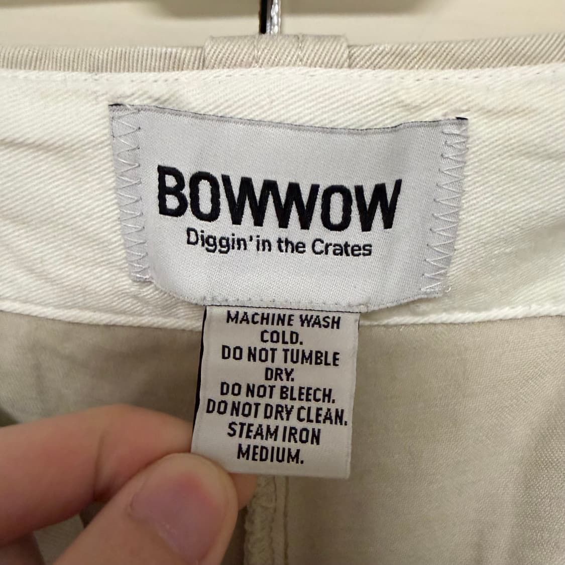 바우와우 25SS 스테인드 페인트 워싱 치노 워크 팬츠 바지 L 상품이미지9