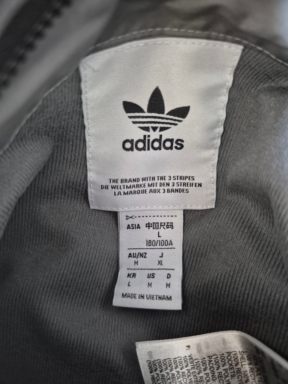 아디다스 리버시블 양면 패딩 L 상품이미지7