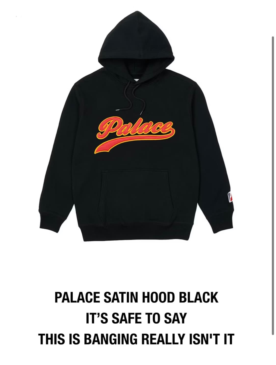 팔라스 사틴 후드 블랙 - 21SS 상품이미지1