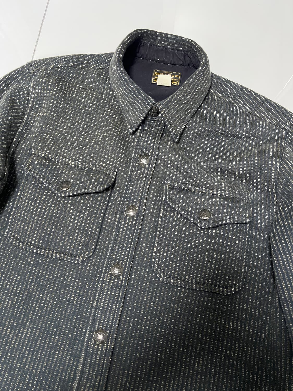 택포38) RRL 더블알엘 브라운스비치 플리스 자카드 셔츠 자켓 M 상품이미지4