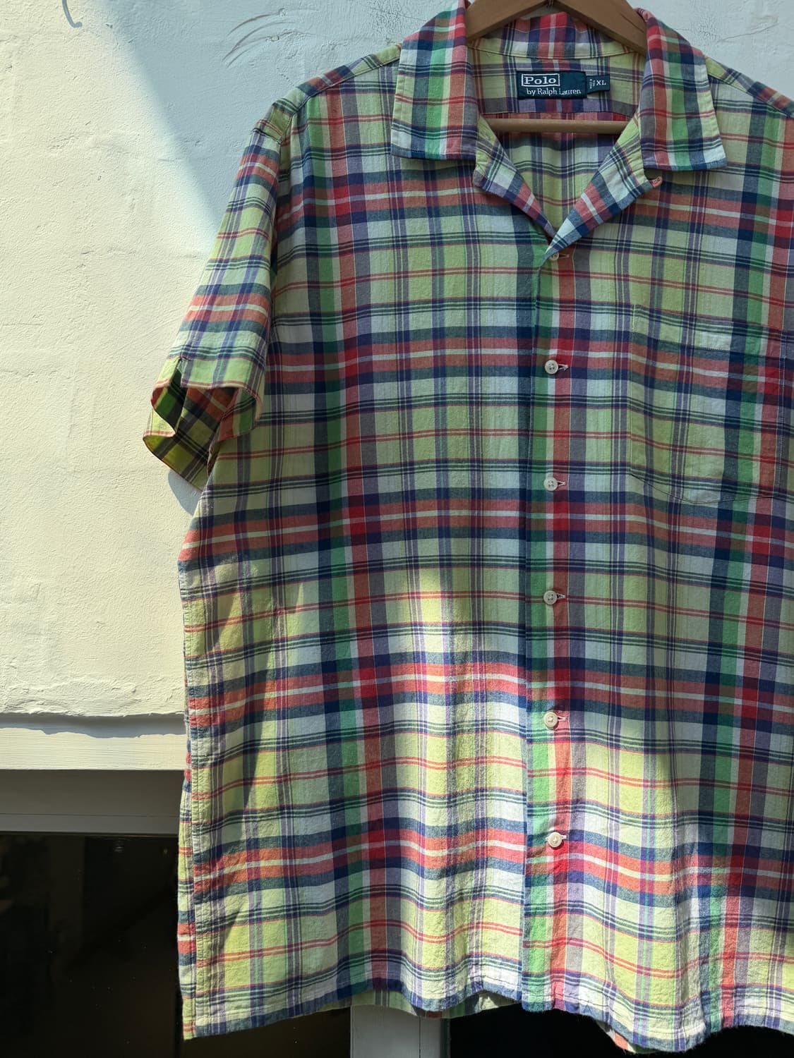 Polo by Ralph Lauren 90s 마드라스 오픈 칼라셔츠 XL 상품이미지3