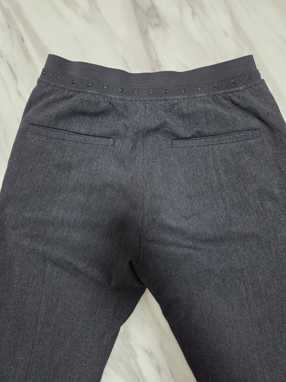 시스템옴므 차콜 그레이 밴딩 슬랙스 상품이미지9