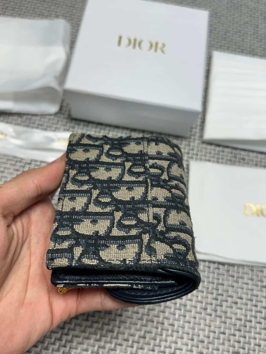 디올 새들 카드지갑 상품이미지3