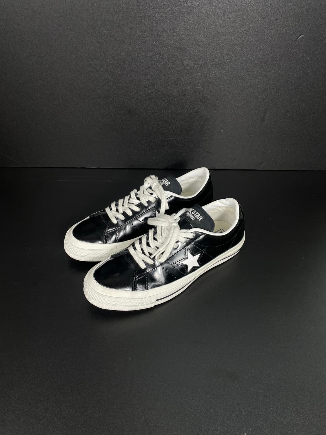 [260] Converse 컨버스 블랙 원스타 레더 한별 상품이미지4