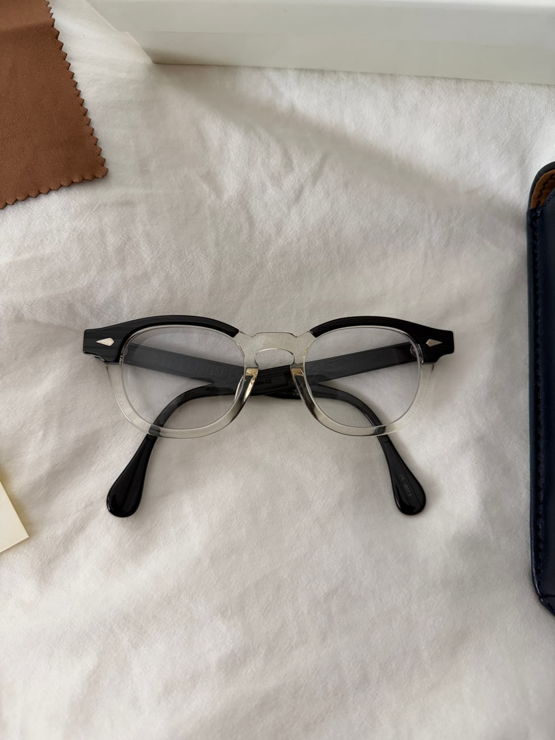 j.t.o 줄리어스타르트옵티컬 아넬 44-22 블랙 우드 패치워크 상품이미지5