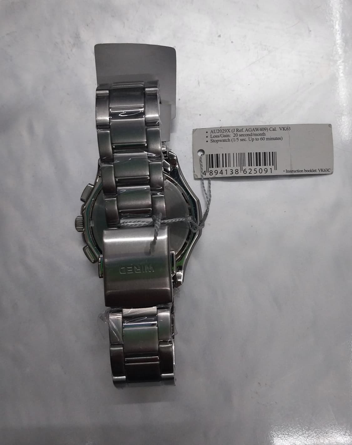 (새상품) seiko 와이어드 크로노그래프 메탈 시계 상품이미지3