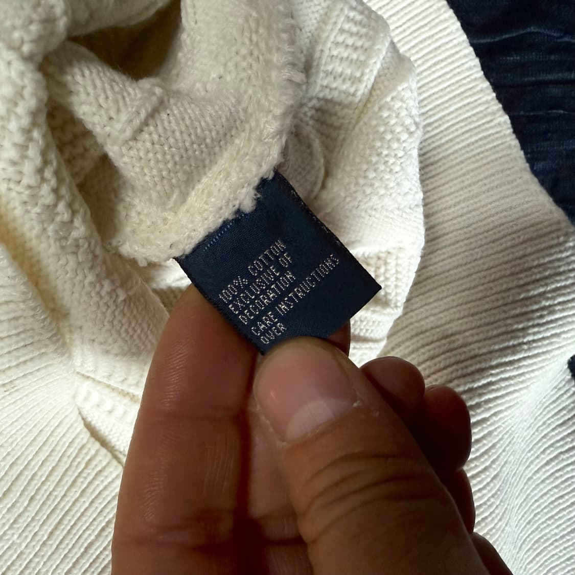 90‘s 폴로 랄프로렌 크리켓 울 스웨터 XL 상품이미지5