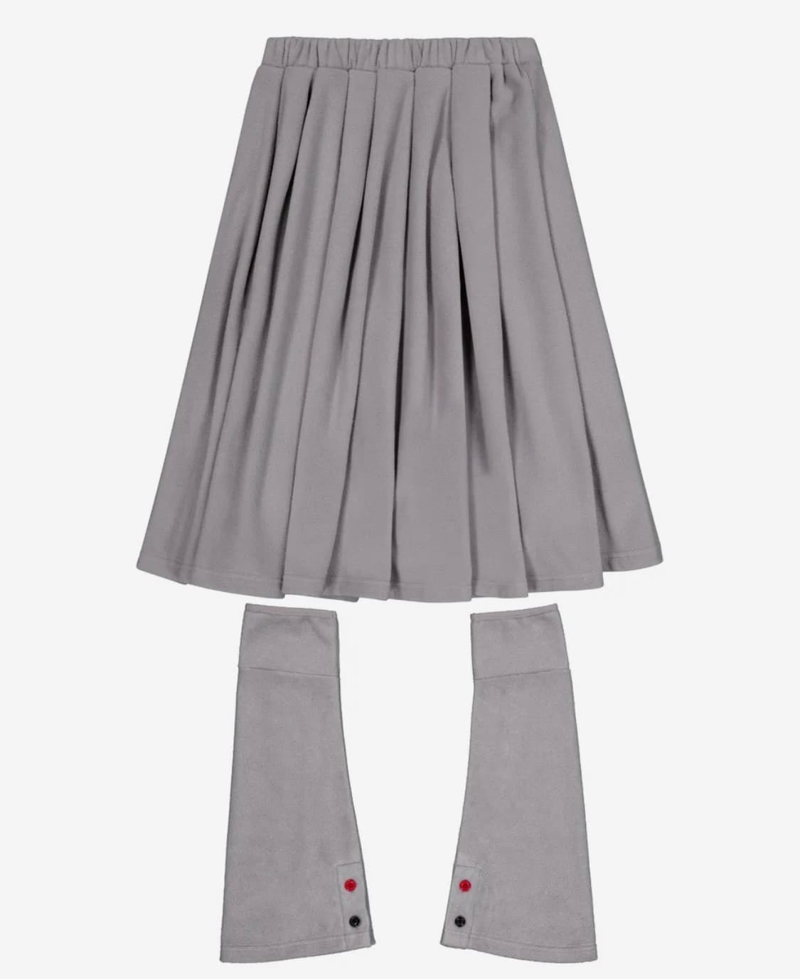 로액슈얼 FLEECE MIDI WARMER SKIRT_MELANGE GR 상품이미지2