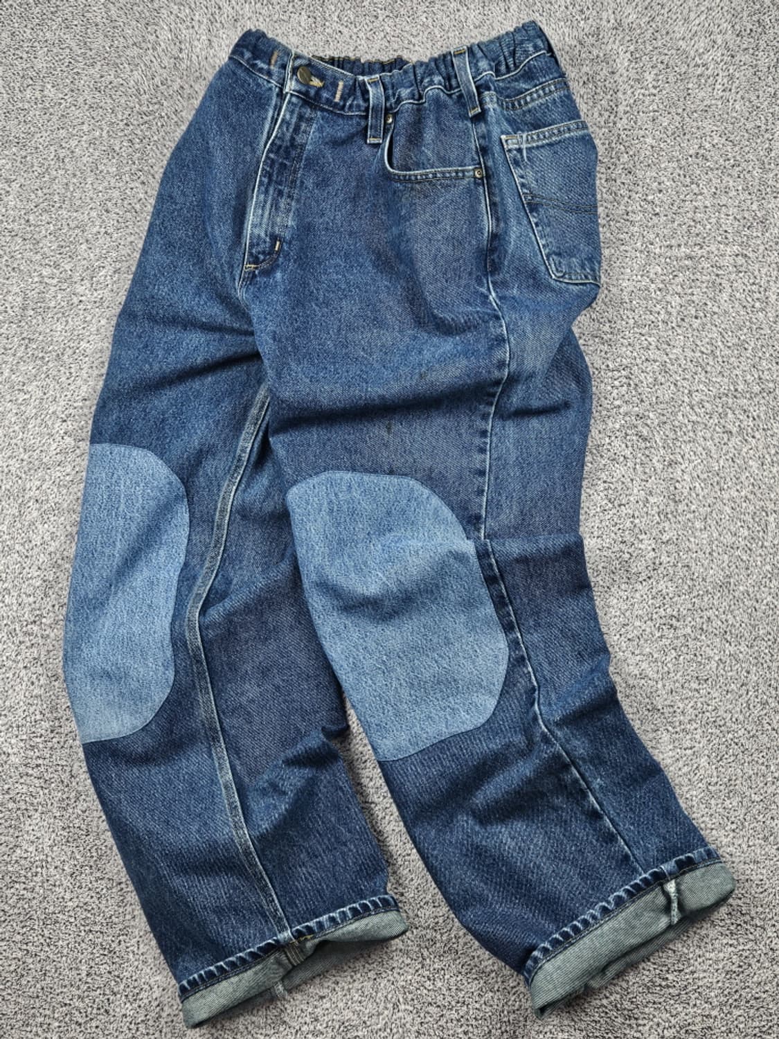 칼하트 밴딩 패치드 커스텀 데님 워크팬츠 (40X30) / 10347 상품이미지2