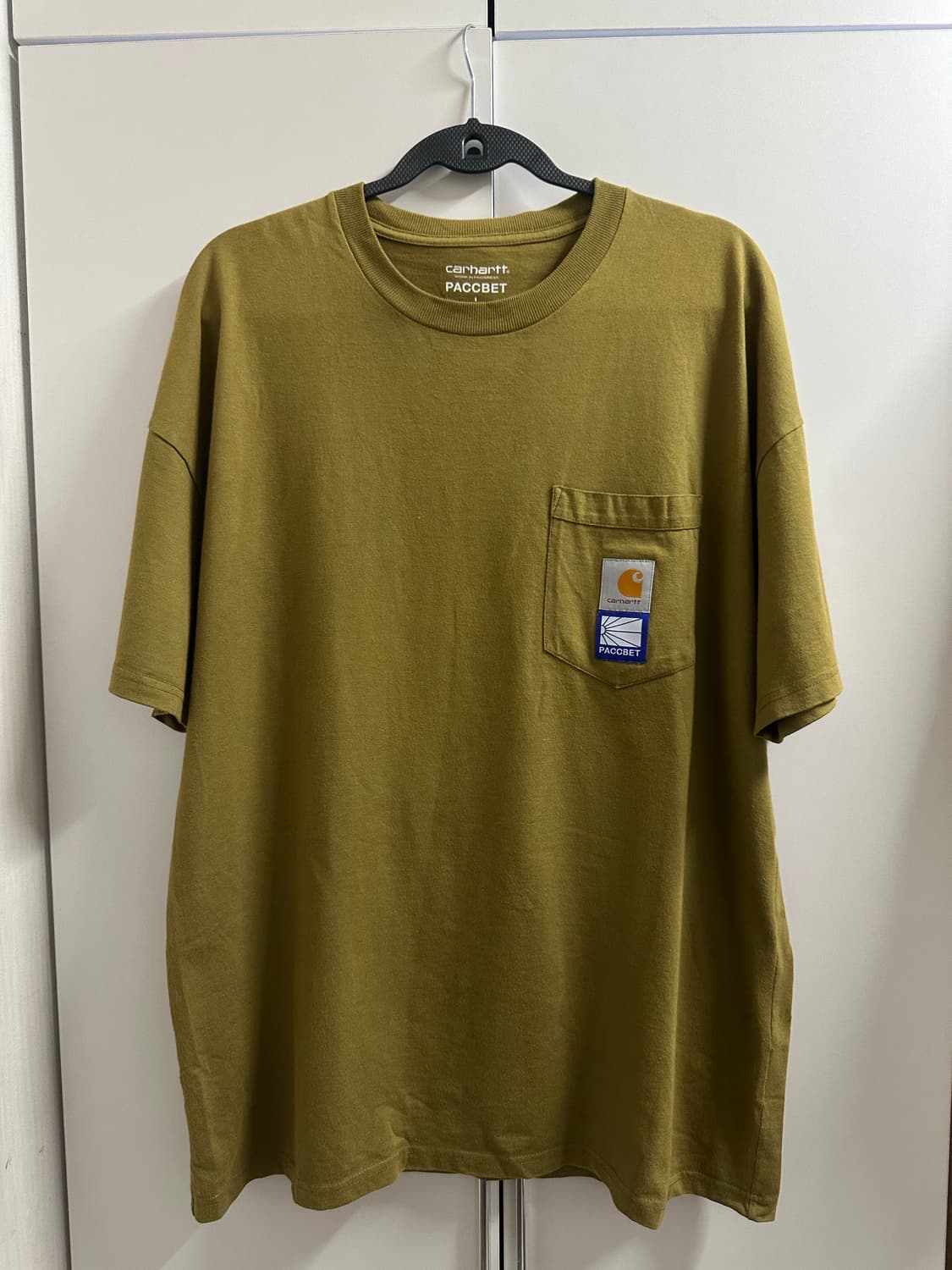 칼하트 PACCBET 포켓 반팔 L 카키색 상품이미지1