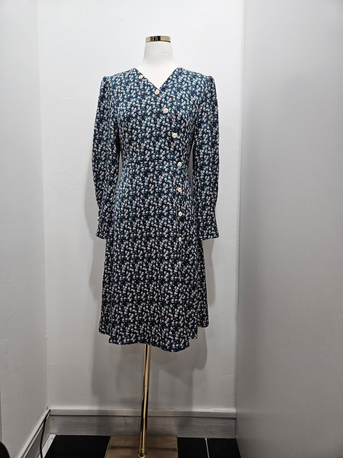 플라스틱아일랜드 잔꽃무늬 미디원피스 S 상품이미지1