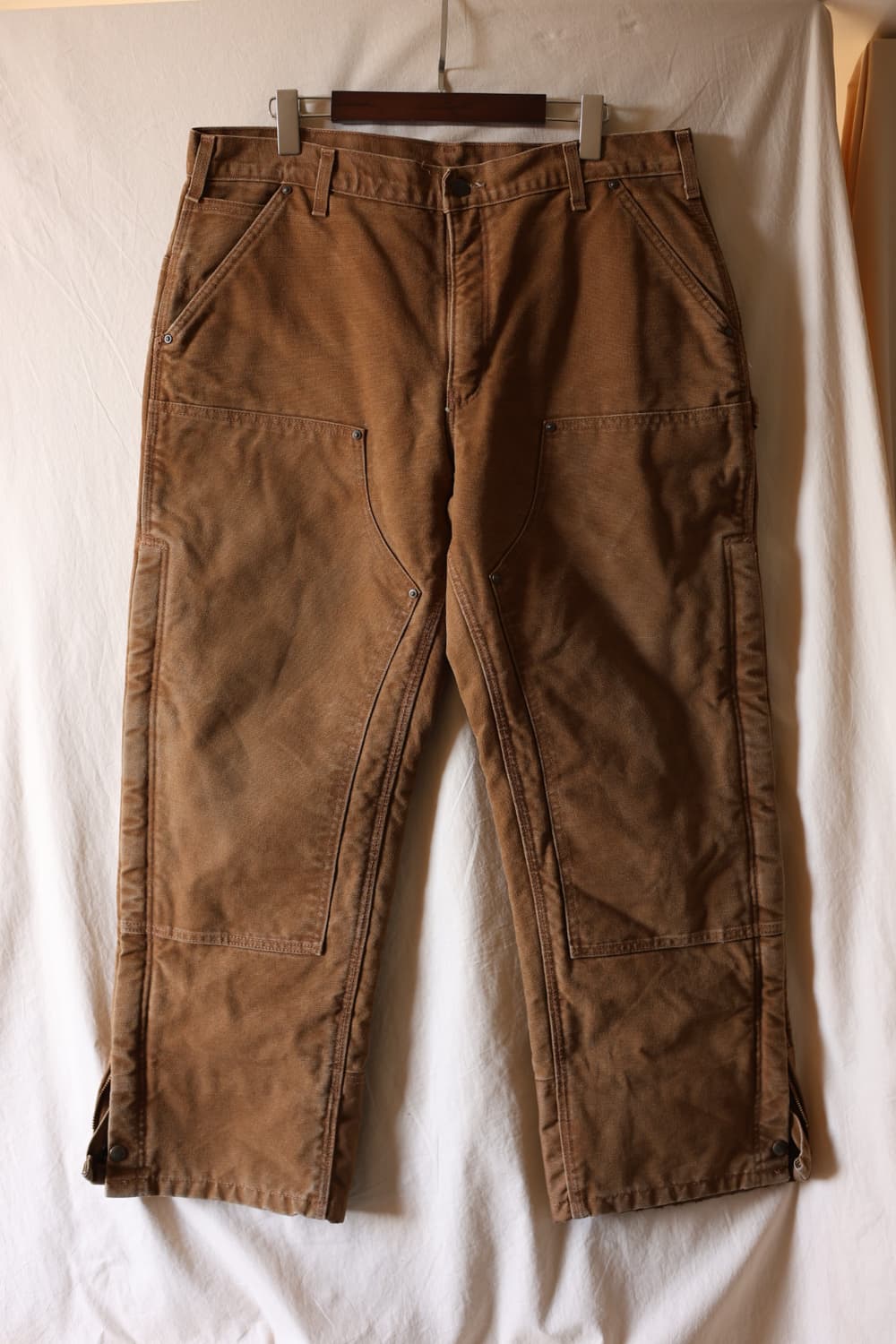 칼하트 00s 브라운 퀼티드 더블니 팬츠 B194 211 상품이미지1