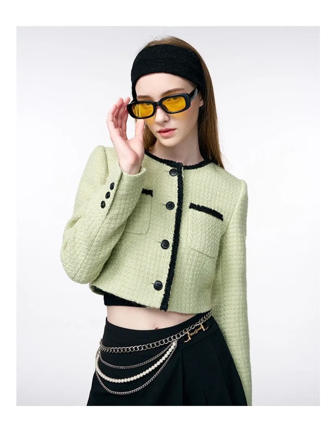 에트몽 trimmed tweed jaket 상품이미지2