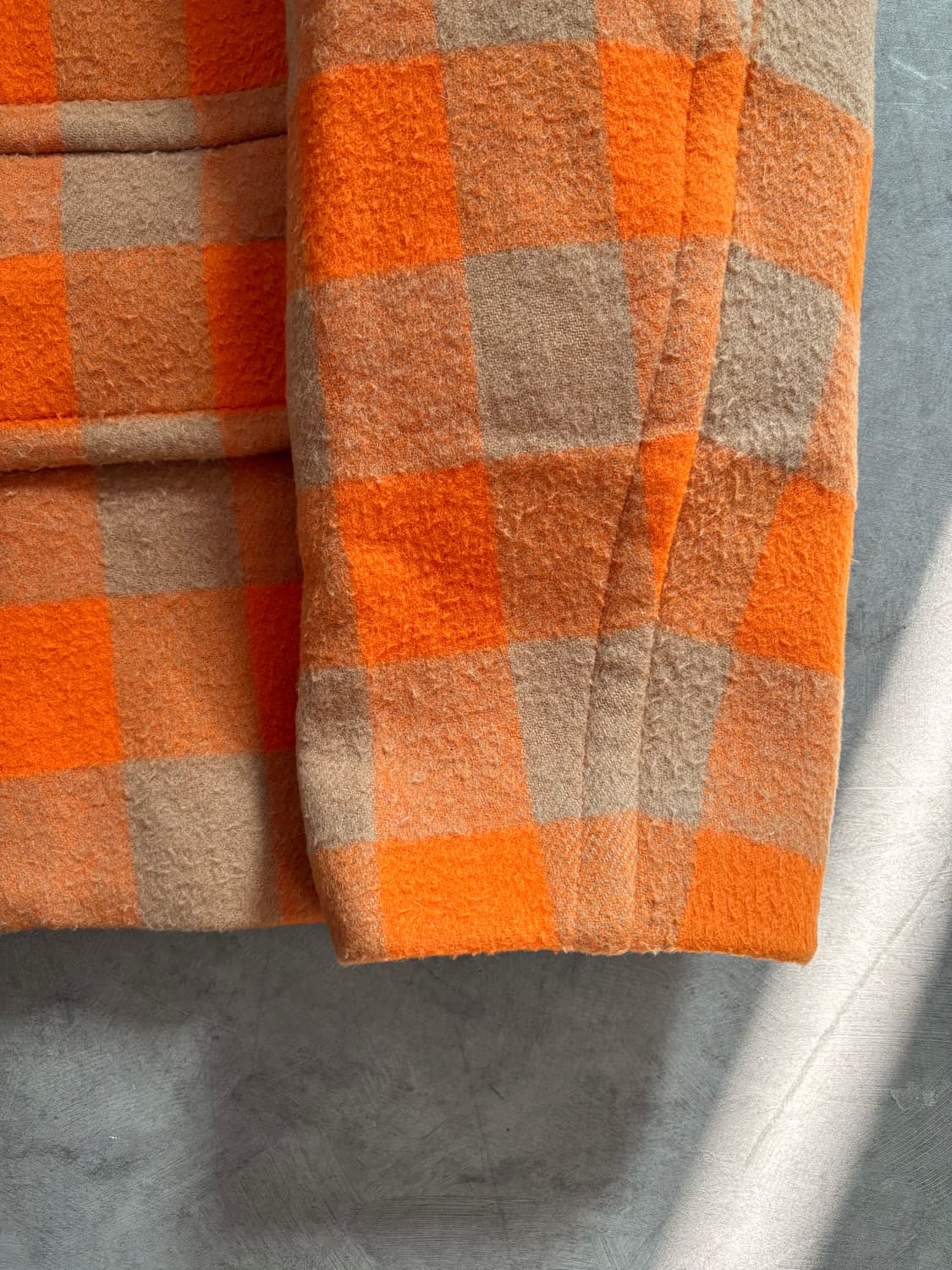 Solid Homme 솔리드 옴므 체크 숏 더플코트  상품이미지8