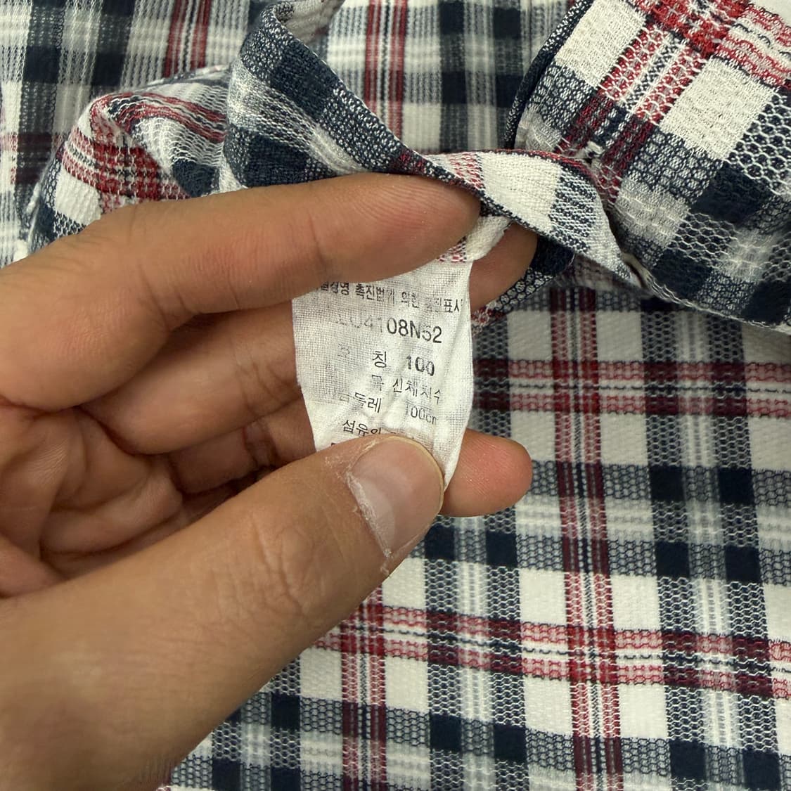 (L)90s 리 Lee 투포켓 체크셔츠 상품이미지3