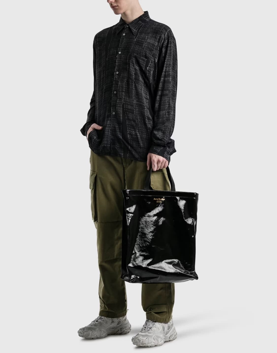 아크네 자카드 트윌 셔츠 상품이미지7