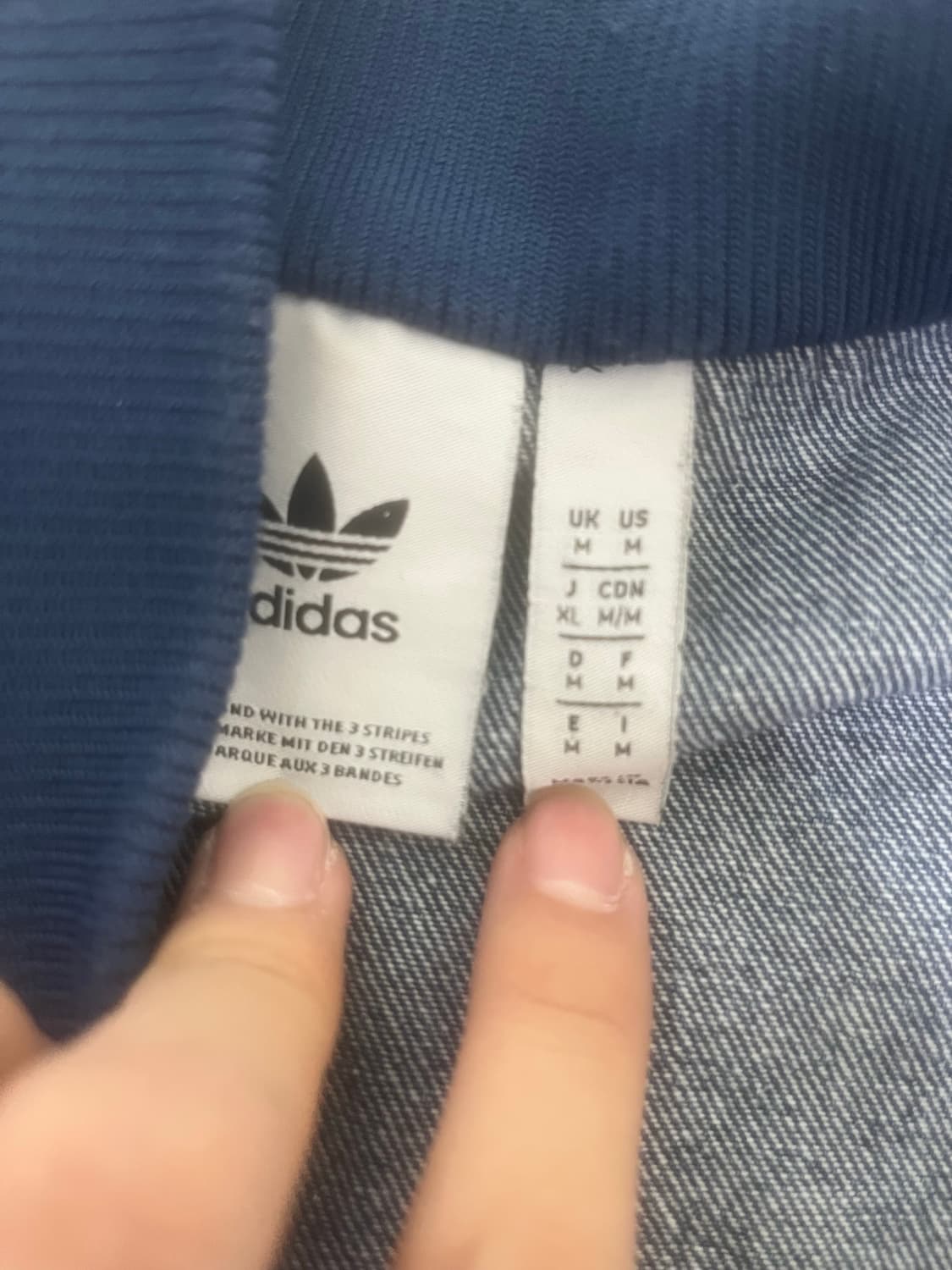 아디다스 데님 파이어버드 집업 상품이미지4