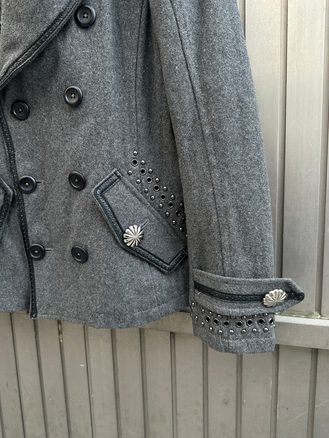 MIDAS stud leather trimming double 상품이미지4