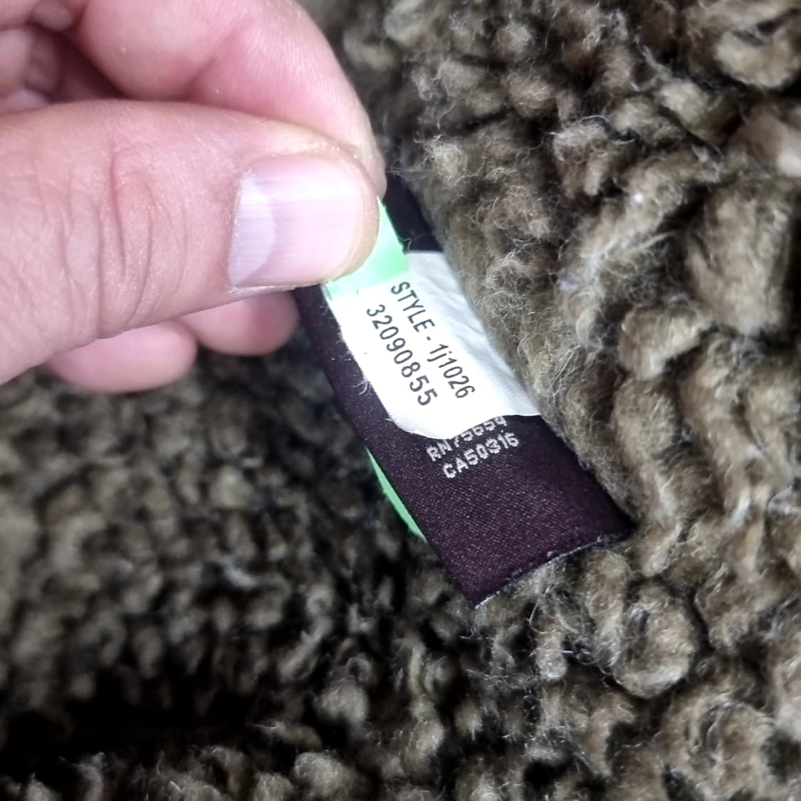 아베크롬비 카키색 털 b-9자켓(100) 상품이미지8