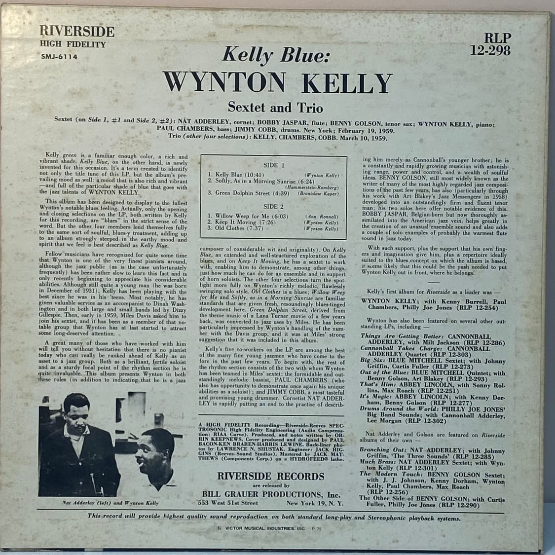 (LP) Wynton Kelly - Kelly Blue 상품이미지2