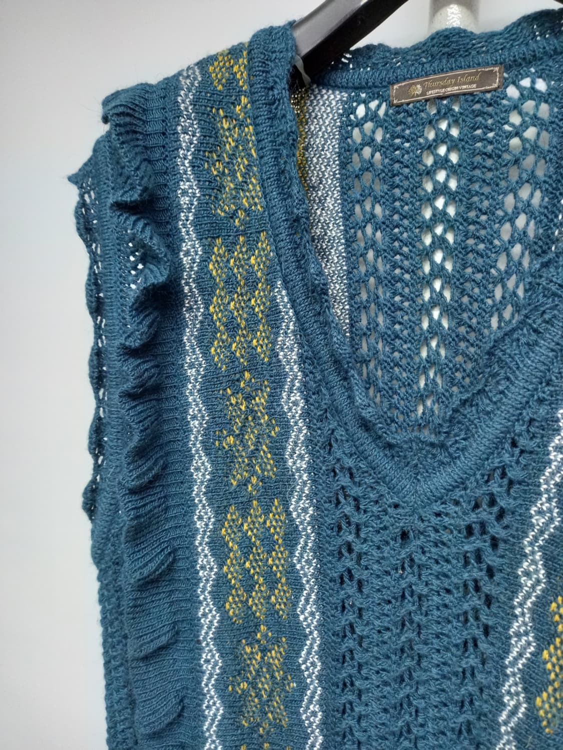 써스데이아일랜드 춘추동 니트 베스트 55.66 상품이미지5