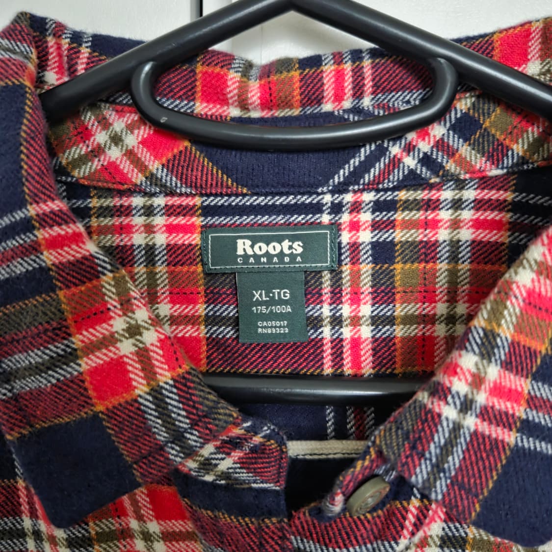 Roots 캐나다 플란넬 체크 셔츠 L(100) 상품이미지3