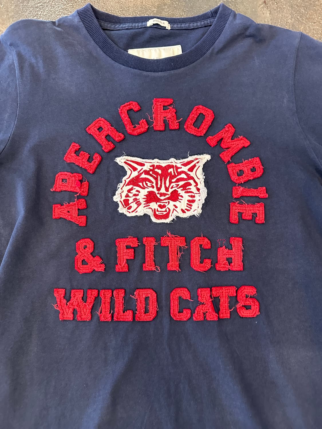 Abercrombie Fitch 아베크롬비 뉴욕 머슬핏 와일드캣 반팔 S 상품이미지3