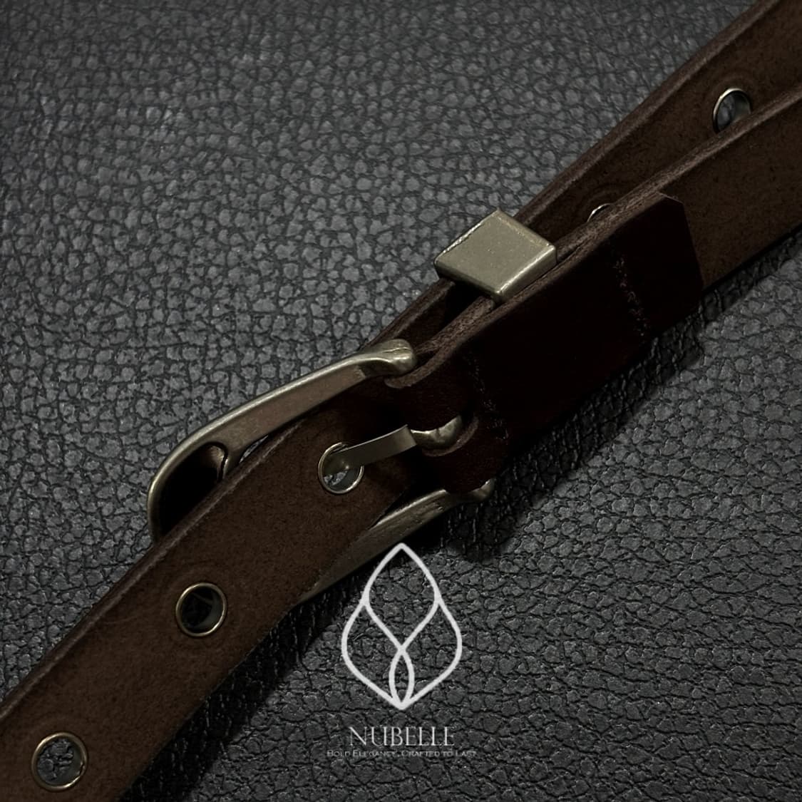 🌗 Flower stud belt / 플라워 스터드 소가죽 웨스턴 벨트 상품이미지8