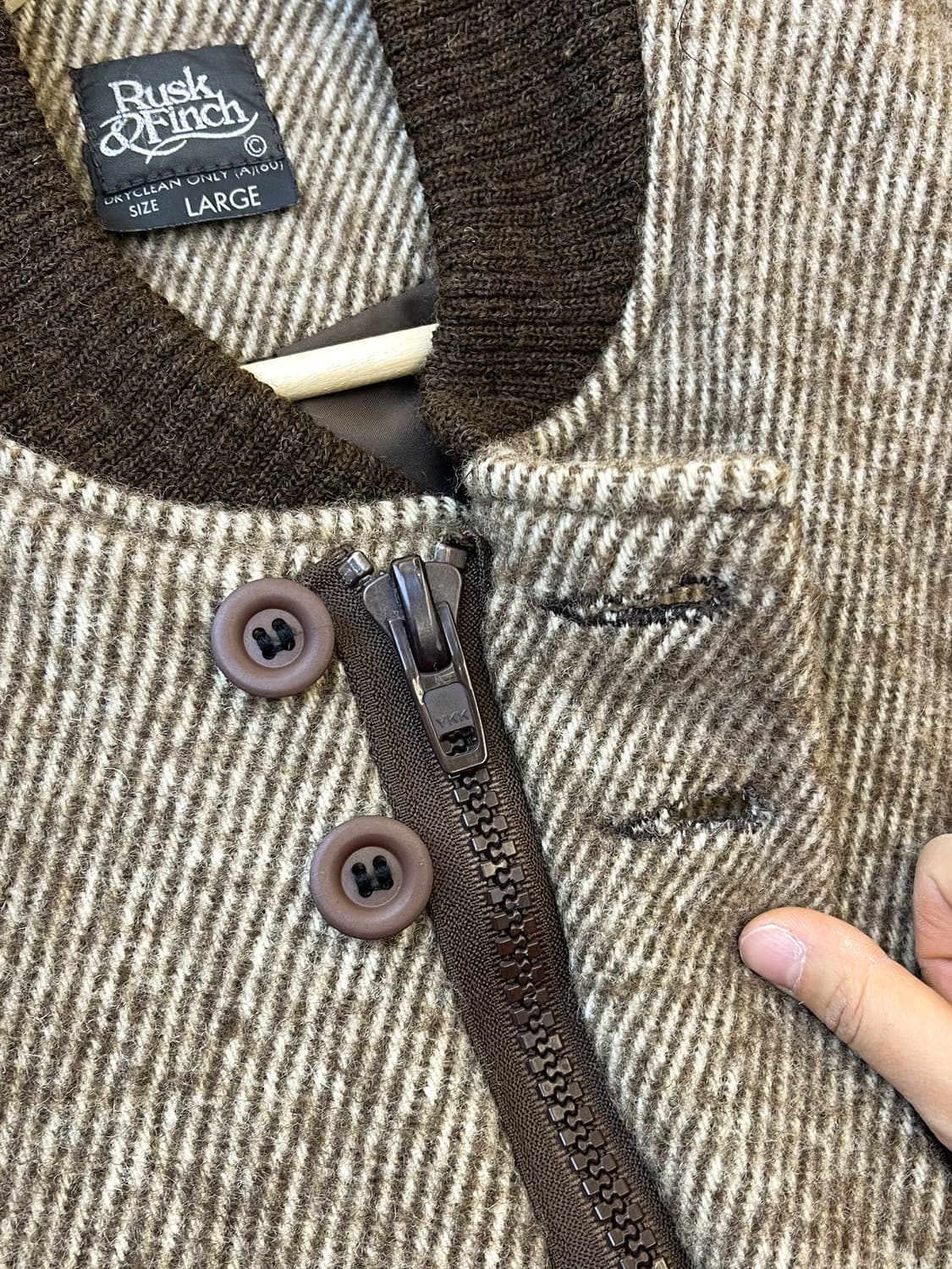 러스크 앤 핀치 90‘s 뉴질랜드 울 자켓 상품이미지5