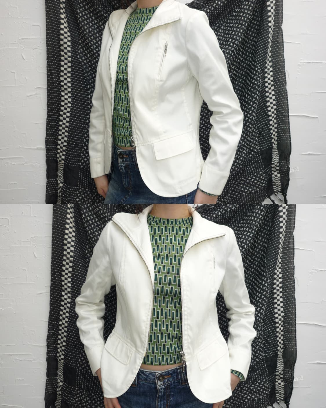 pure white zip-up 상품이미지2