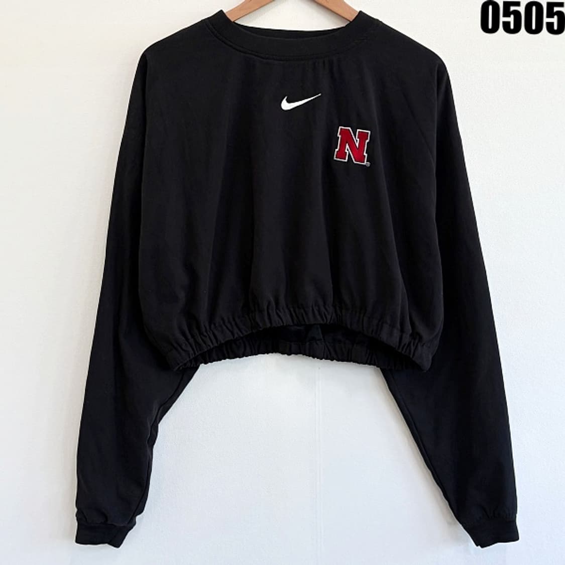 나이키 네브래스카 대학 자수로고 크롭 웜업 L 0505 상품이미지1