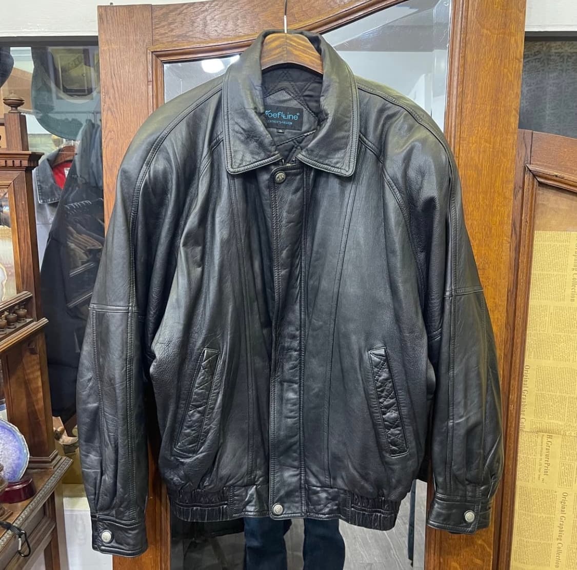 90‘s 빈티지 레더자켓 상품이미지1