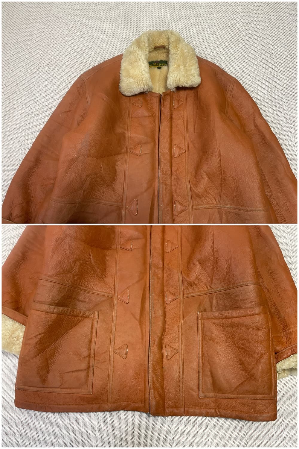 라 마제스트 B-3 리얼 무통 시어링 자켓 J03415 상품이미지6