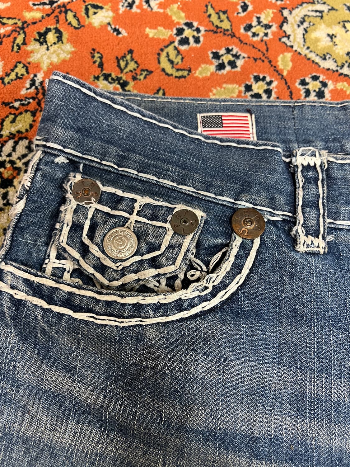 [36] 트루릴리전 빌리 슈퍼티 데님 팬츠 상품이미지3