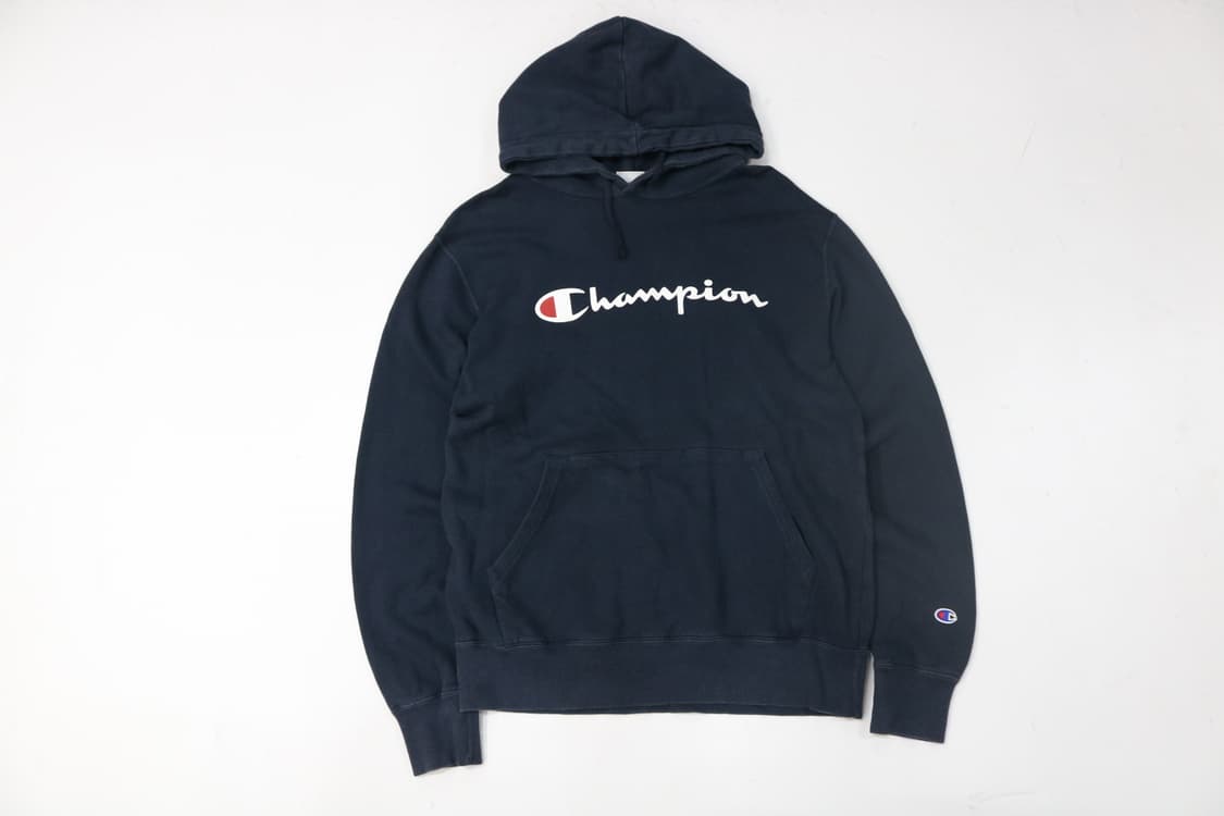 Champion 챔피온 빈티지 빅로고 네이비 후드티 (L) 상품이미지2