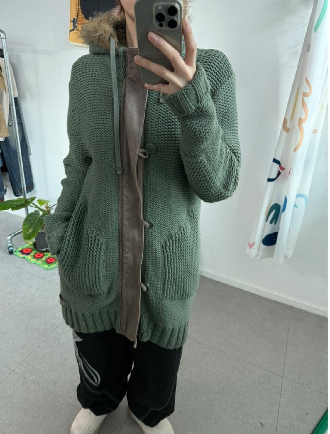 Diesel wool knit hoody zipup 상품이미지3