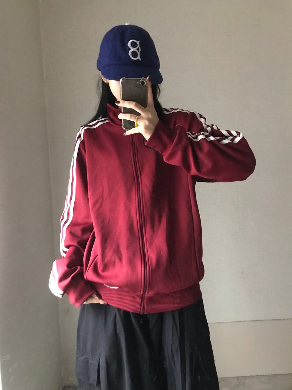 아디다스 00s 버건디 트랙탑 상품이미지4
