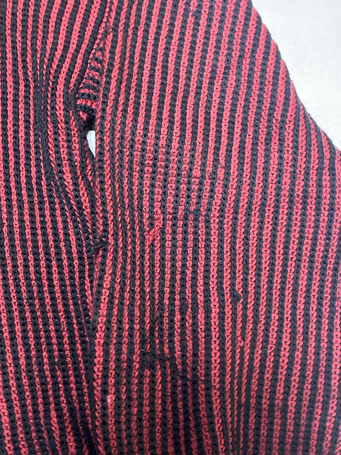 빈티지 메종 미하라 야스히로 니트 블랙/레드 상품이미지5